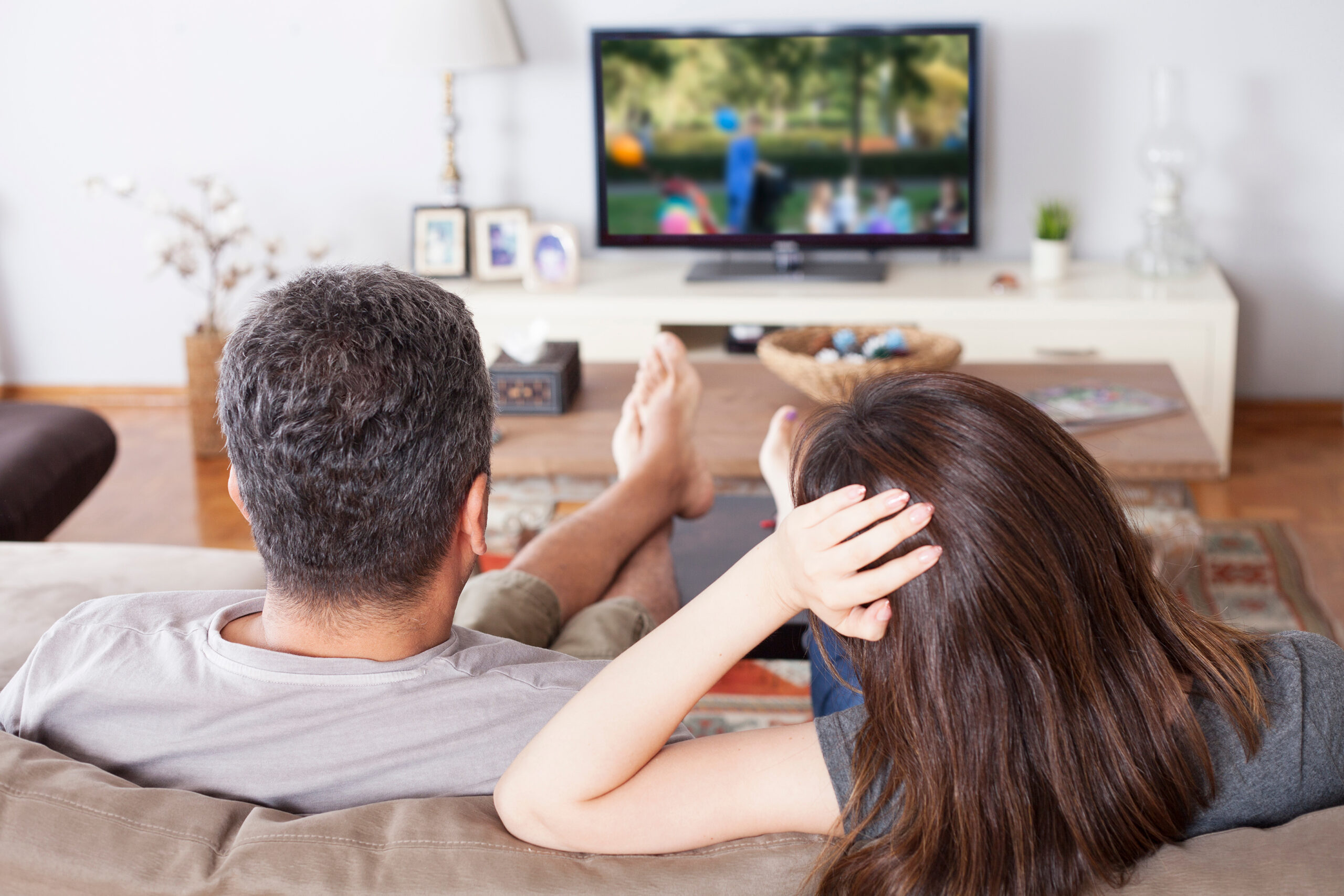 Couple living the comfortable life after getting preventative maintenance done for their residential home. 